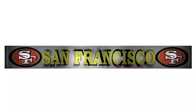 San Francisco 49ers banner  3D model