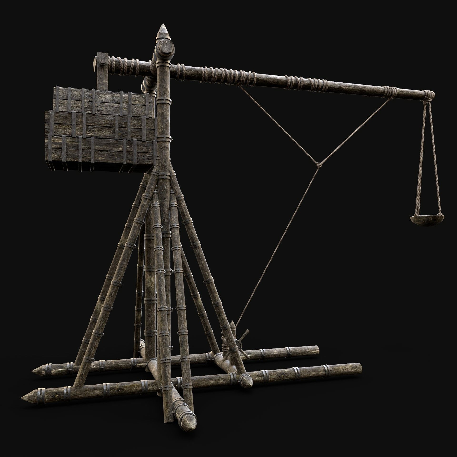 TREBUCHET CATAPULT WAR MACHINE SIEGE ENGINE PACK COLLECTION _16