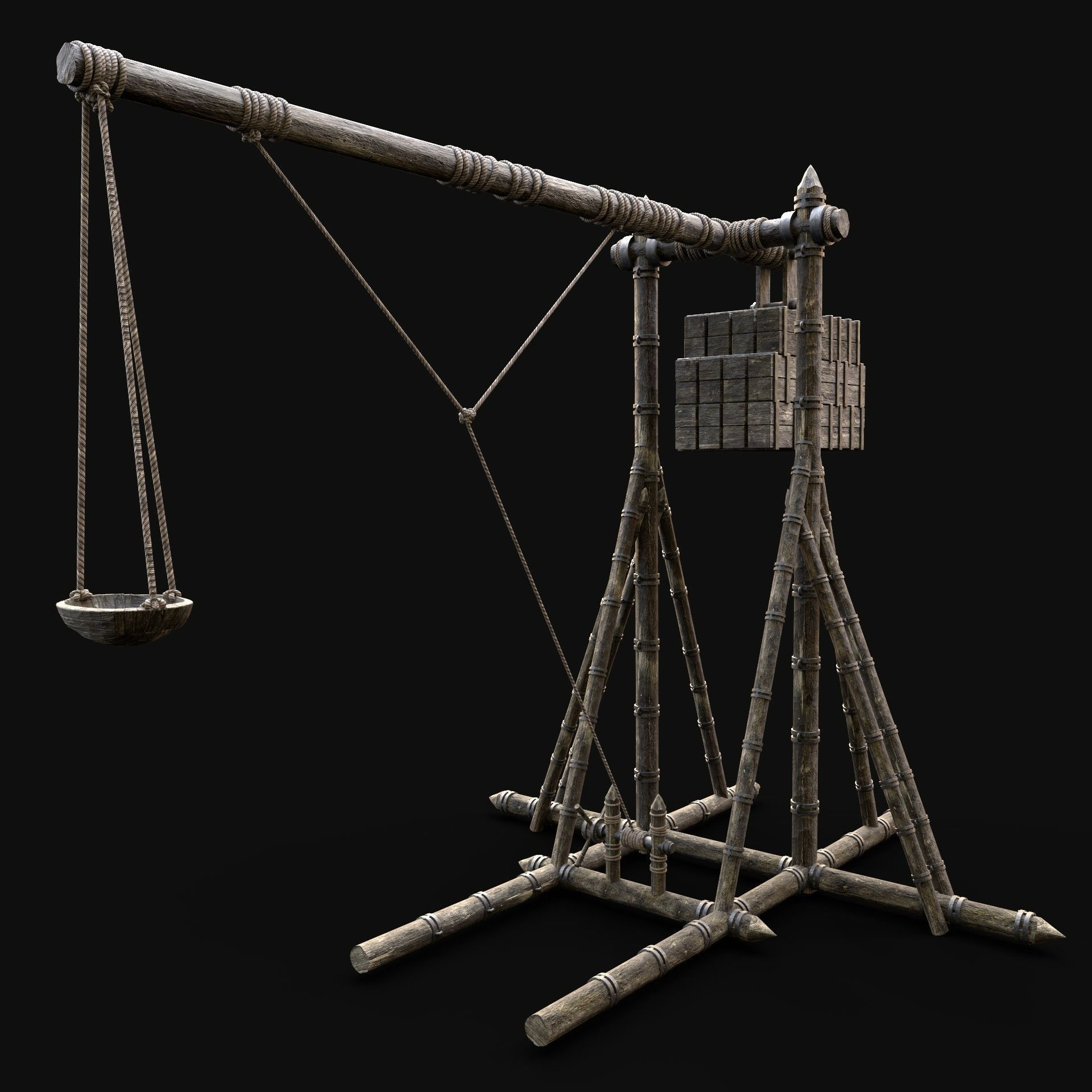TREBUCHET CATAPULT WAR MACHINE SIEGE ENGINE PACK COLLECTION _18