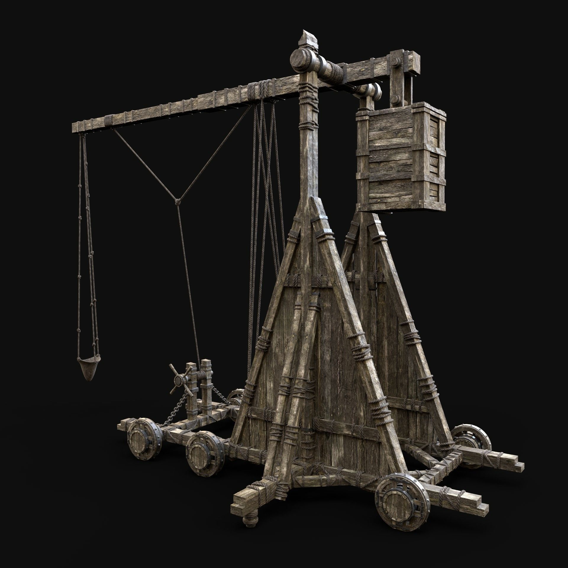 TREBUCHET CATAPULT WAR MACHINE SIEGE ENGINE PACK COLLECTION _26