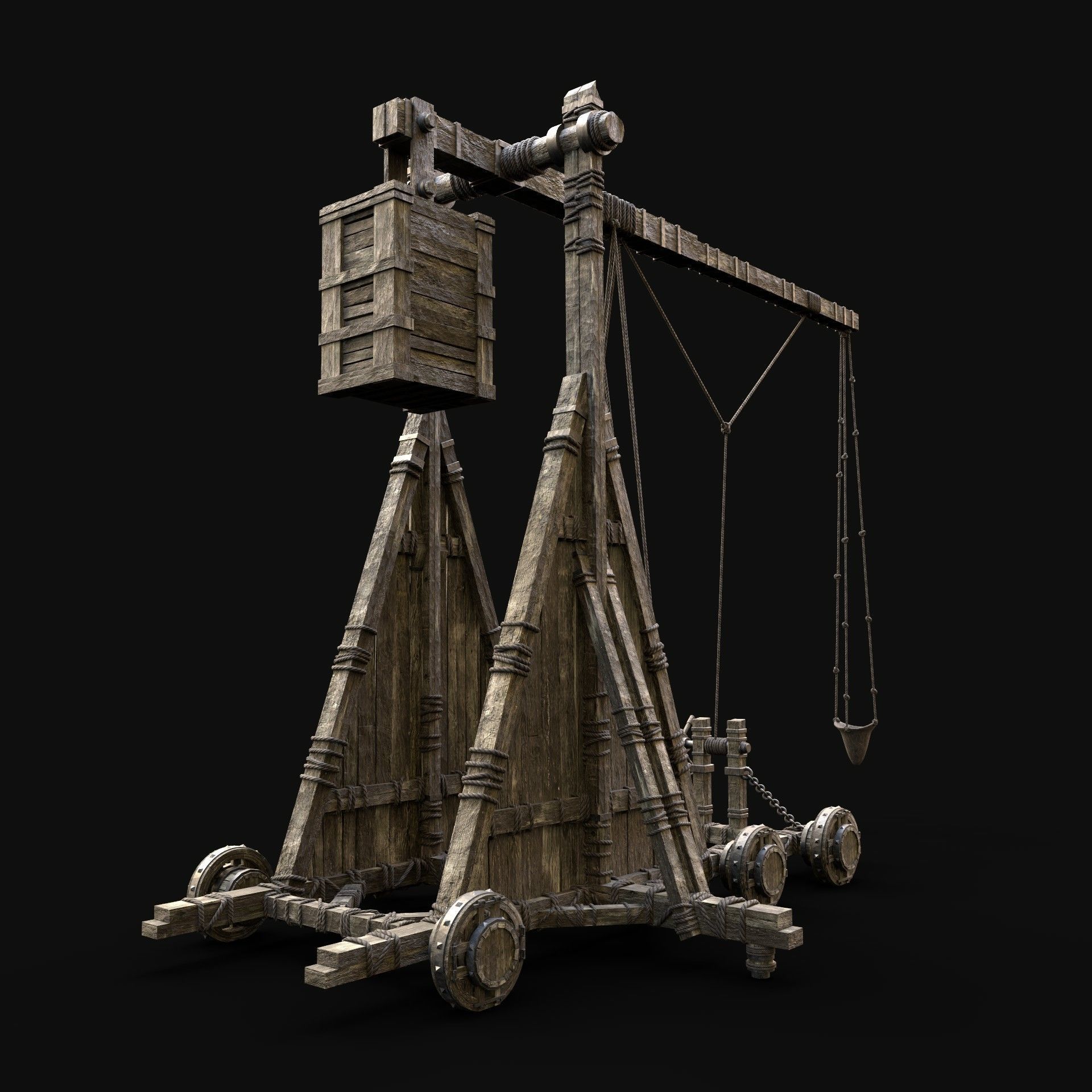 TREBUCHET CATAPULT WAR MACHINE SIEGE ENGINE PACK COLLECTION _22