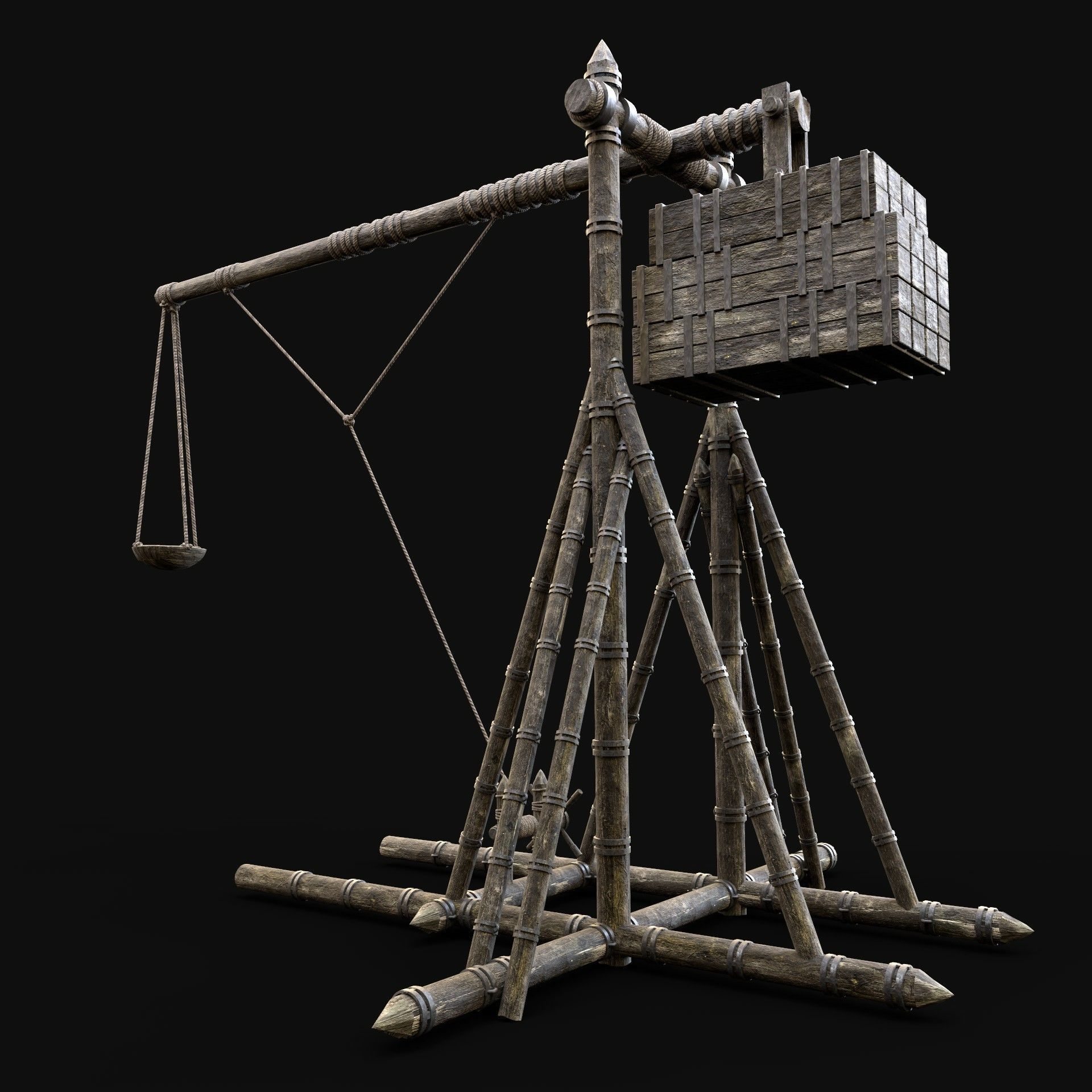 TREBUCHET CATAPULT WAR MACHINE SIEGE ENGINE PACK COLLECTION _19