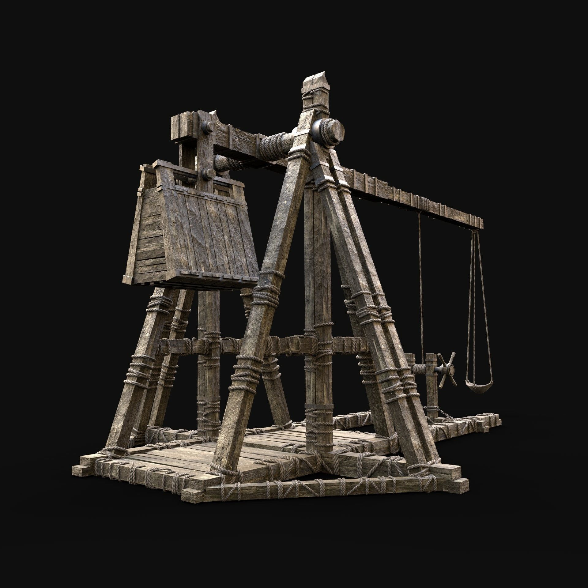 TREBUCHET CATAPULT WAR MACHINE SIEGE ENGINE PACK COLLECTION _9
