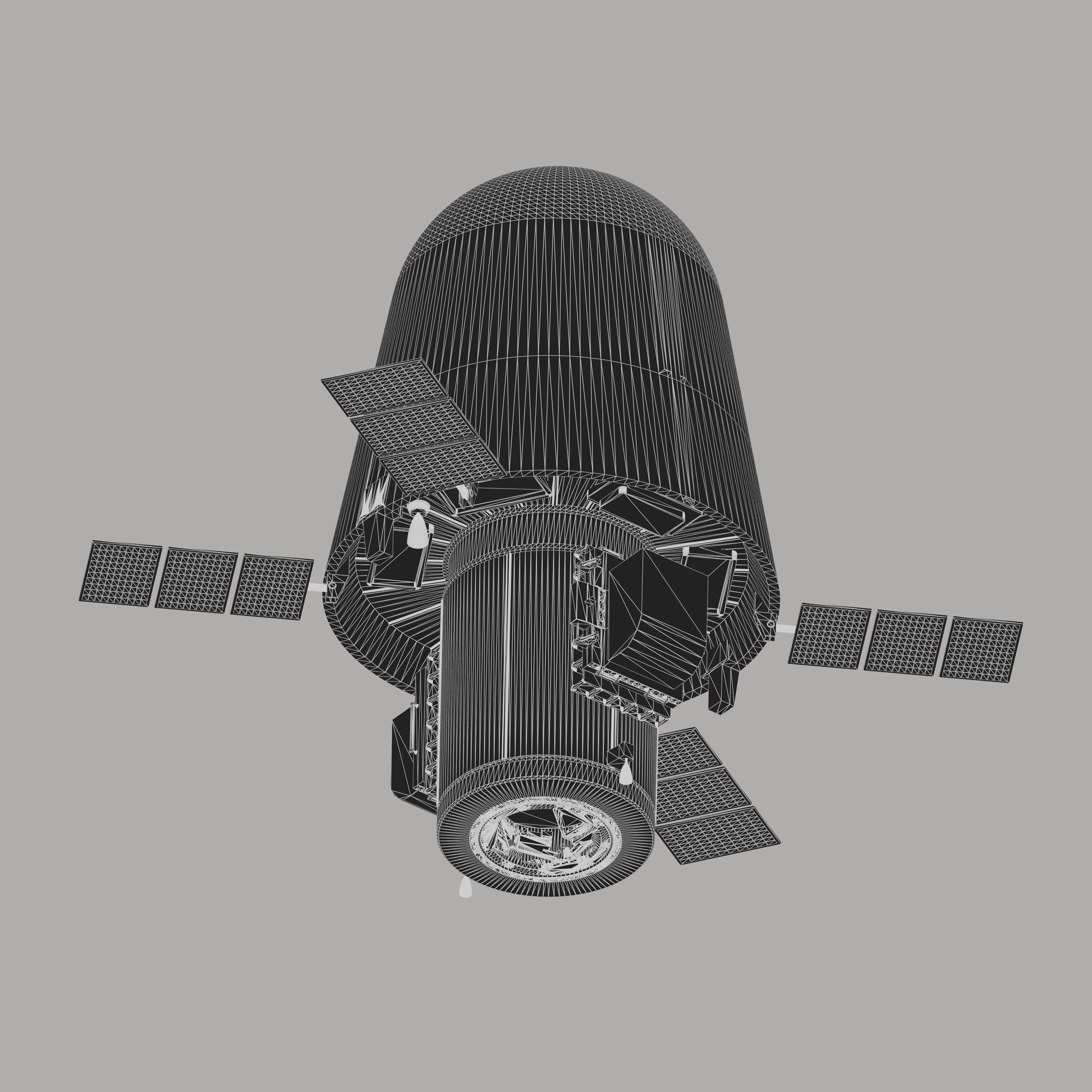 tSpace CXV spacecraft 3D model_6