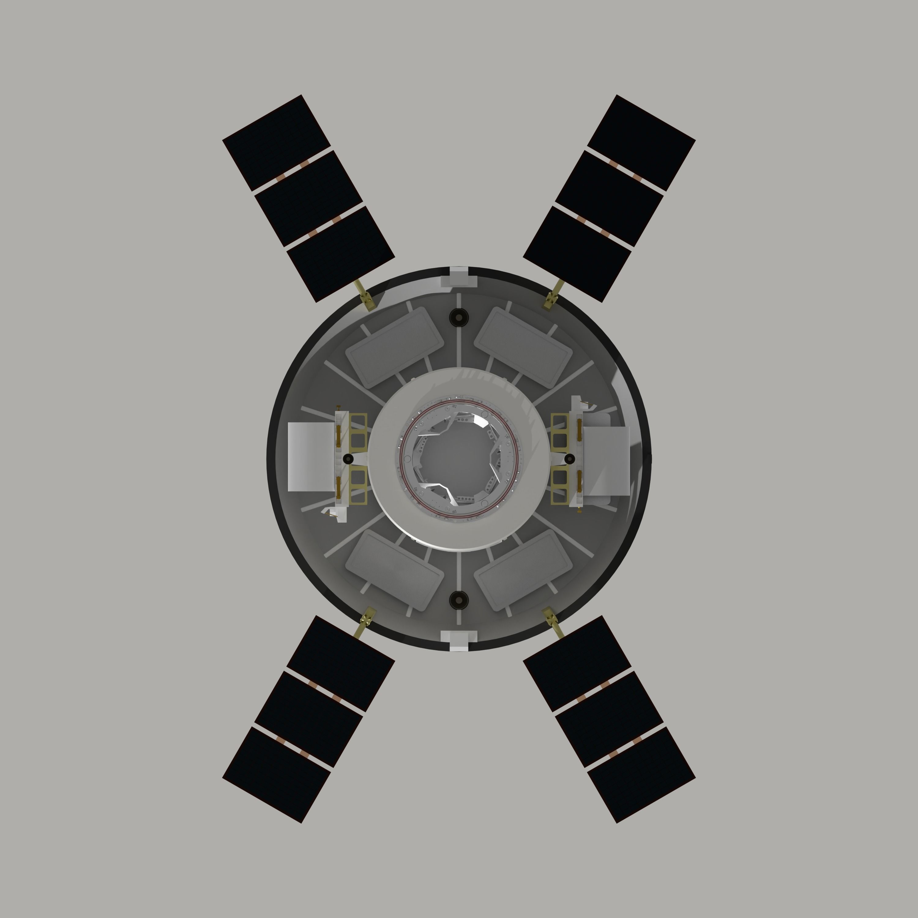 tSpace CXV spacecraft 3D model_5