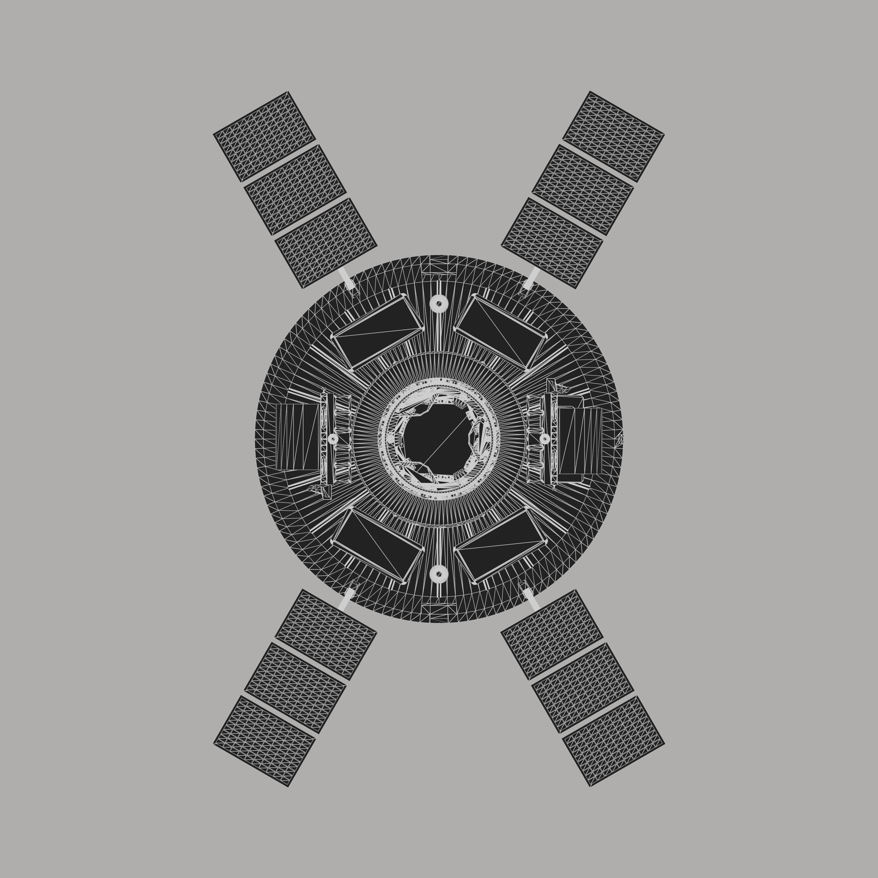 tSpace CXV spacecraft 3D model_10