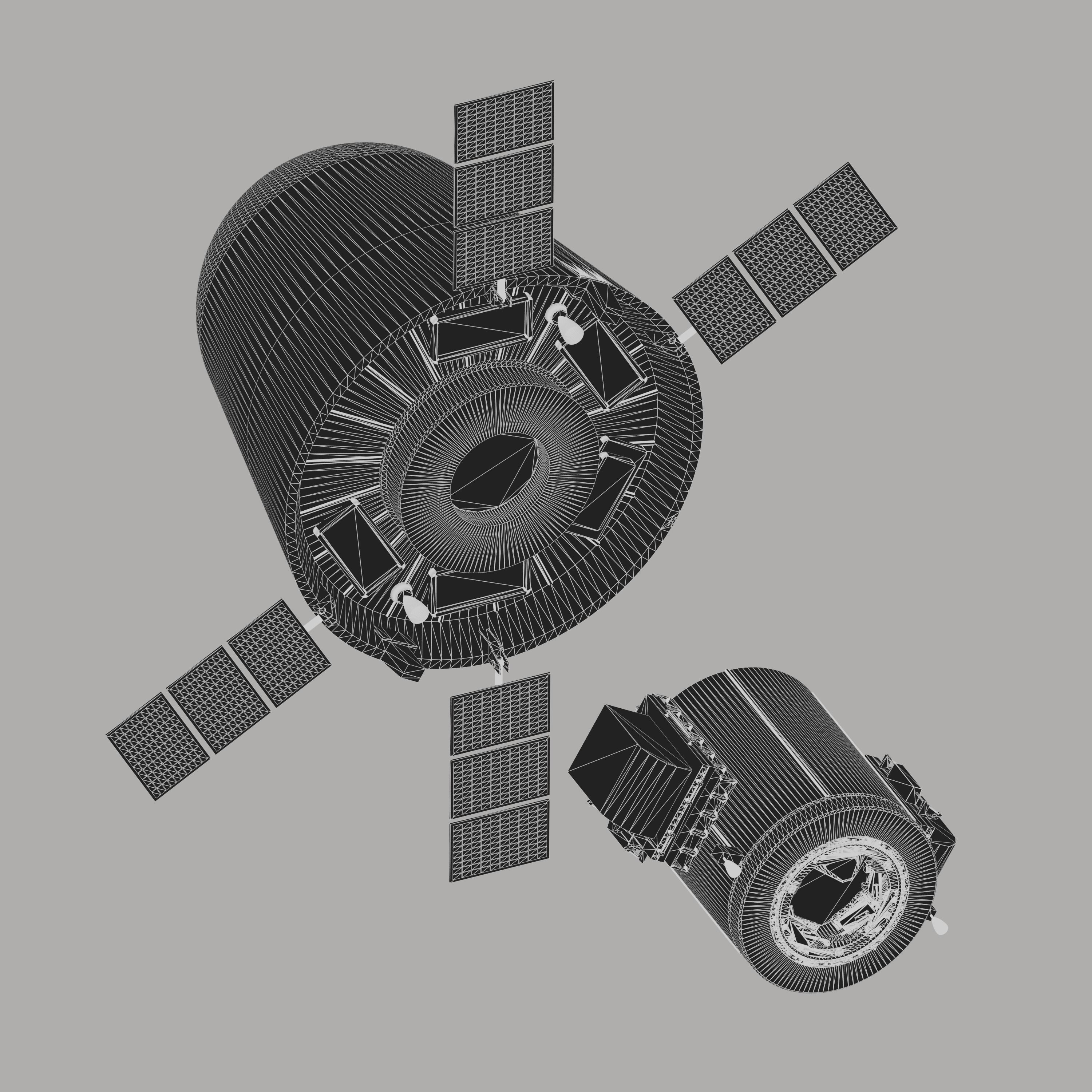tSpace CXV spacecraft 3D model_11