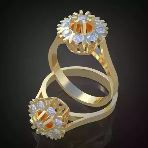 Ring 3D model 0161 printable model13 3D print model