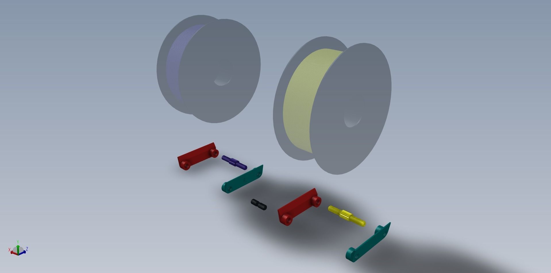 Adjustable-Connectable Spool Stand 3D print model_11