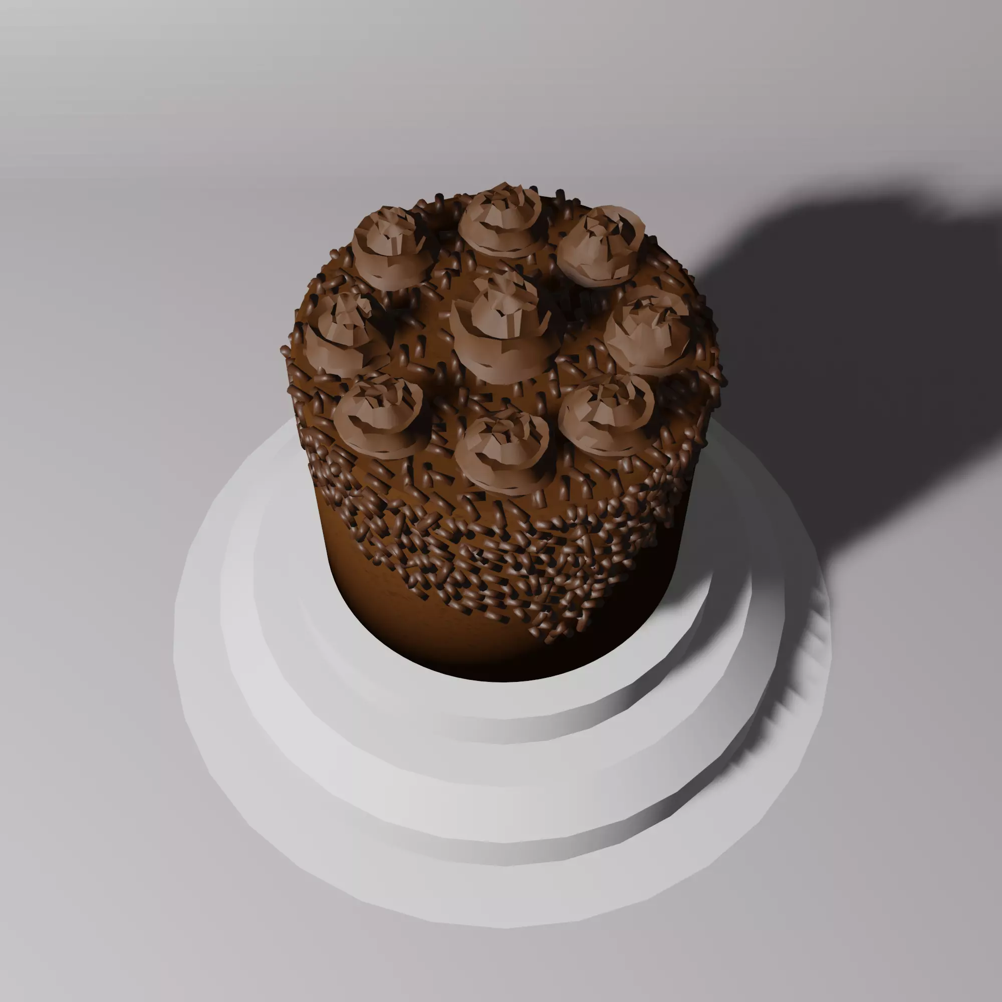 cake object 3D model_0