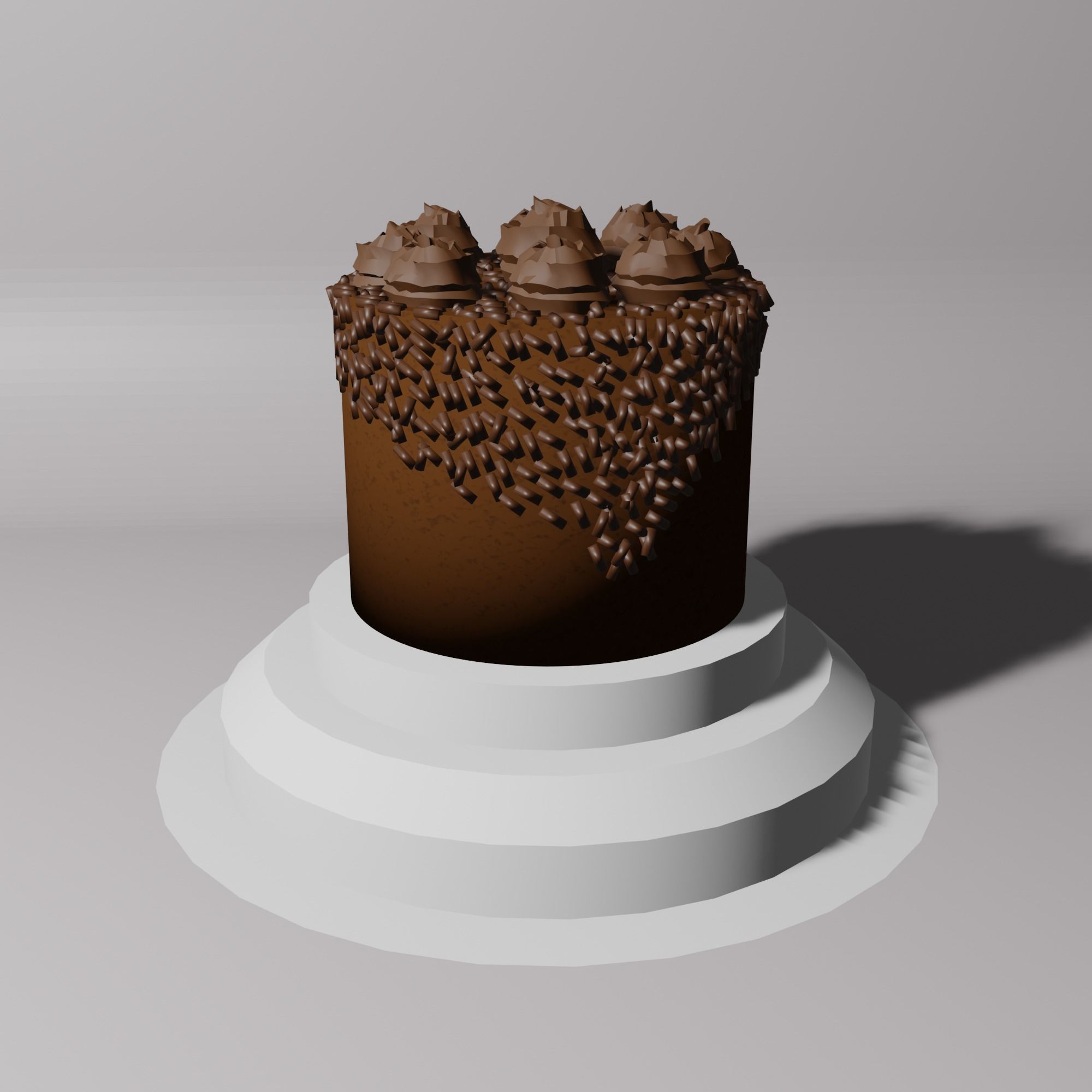 cake object 3D model_1