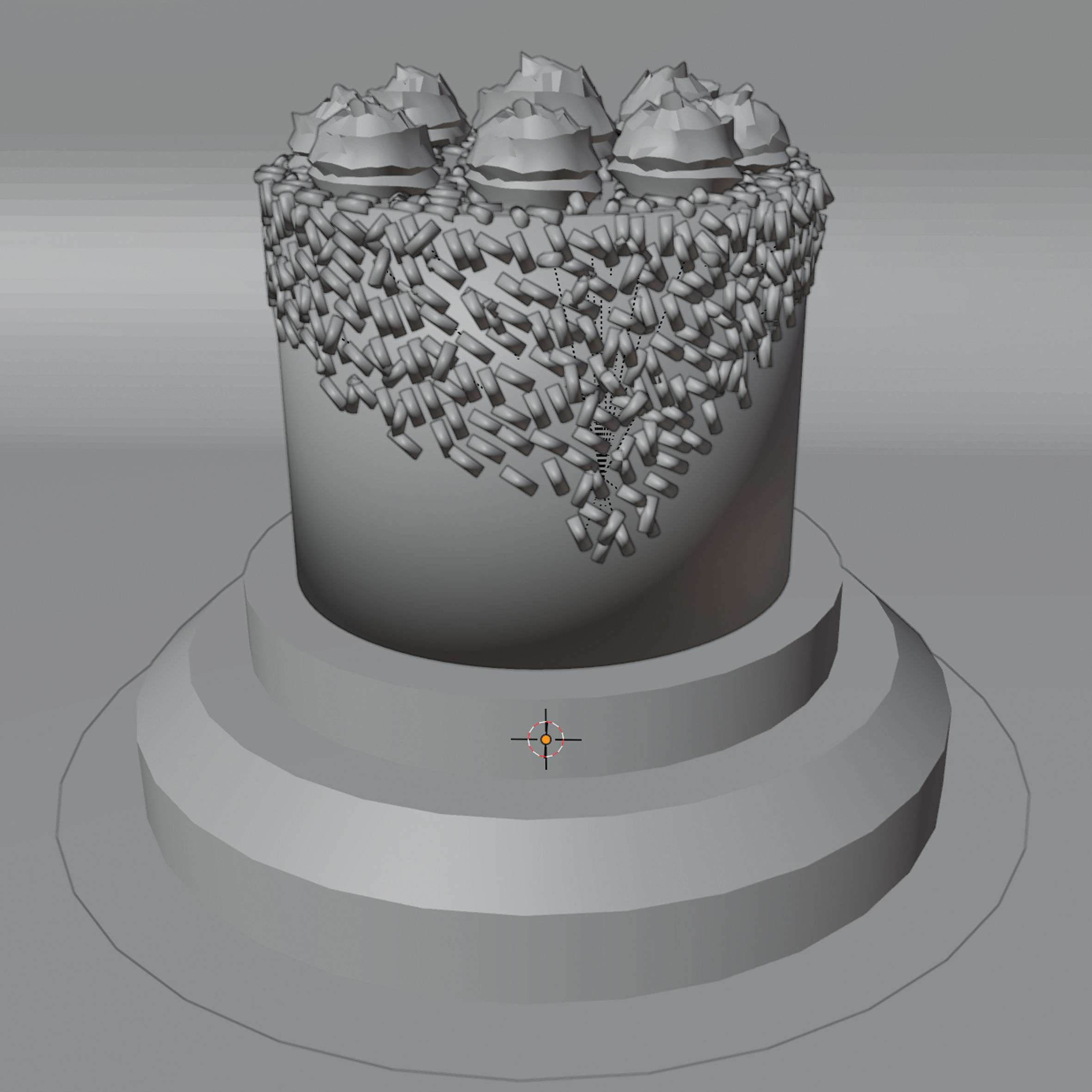 cake object 3D model_4