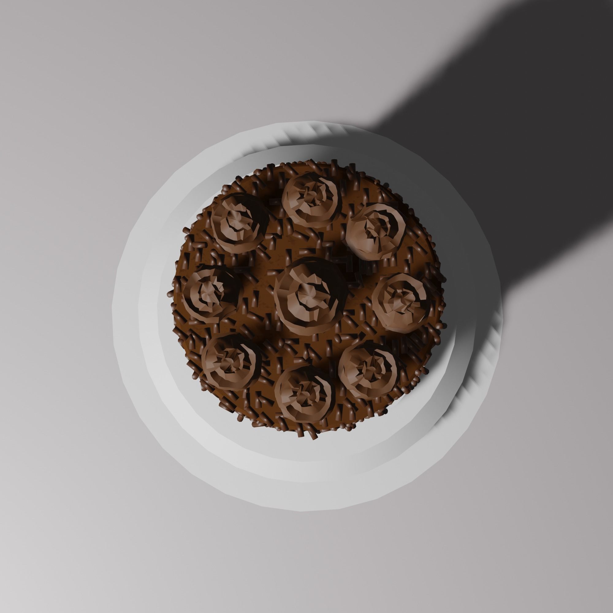 cake object 3D model_2