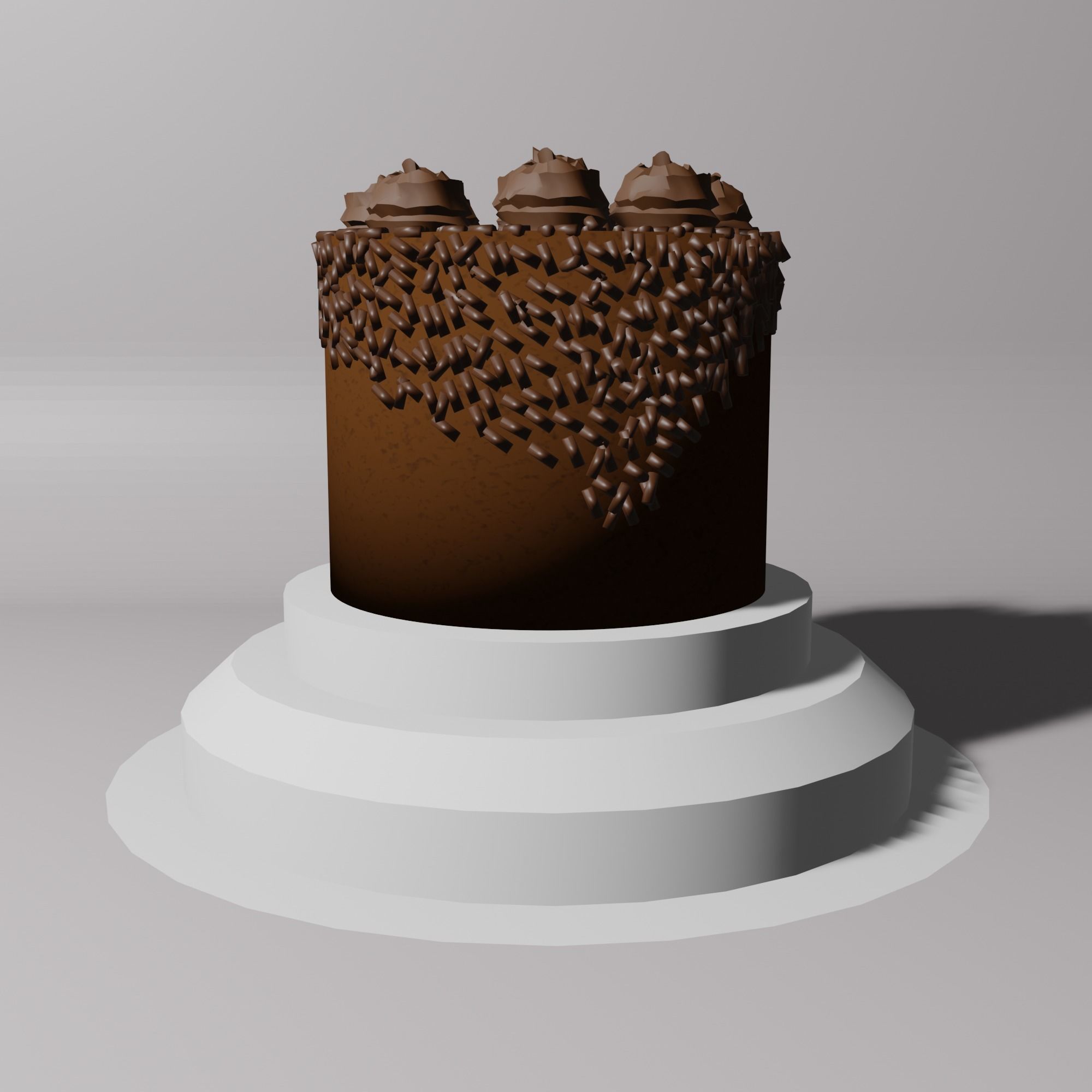 cake object 3D model_3