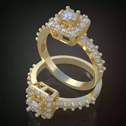 Ring 3D model 0166 printable model10 3D print model