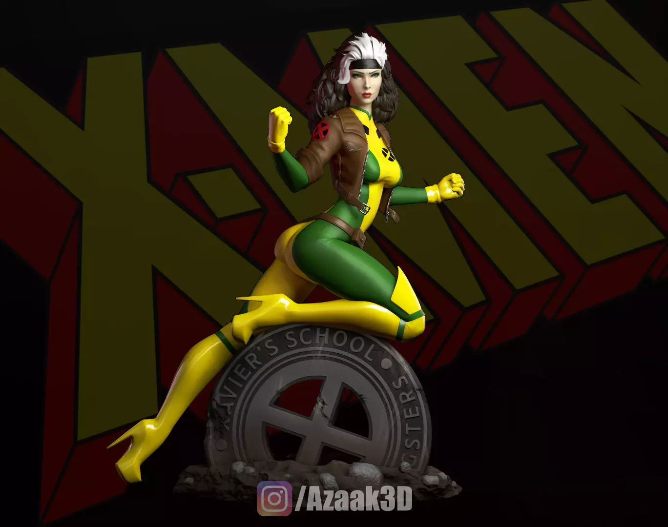Rogue Xmen - Statue Figure 3D print model