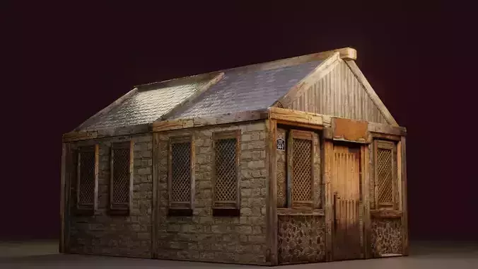 Photorealistic OLD HOUSE