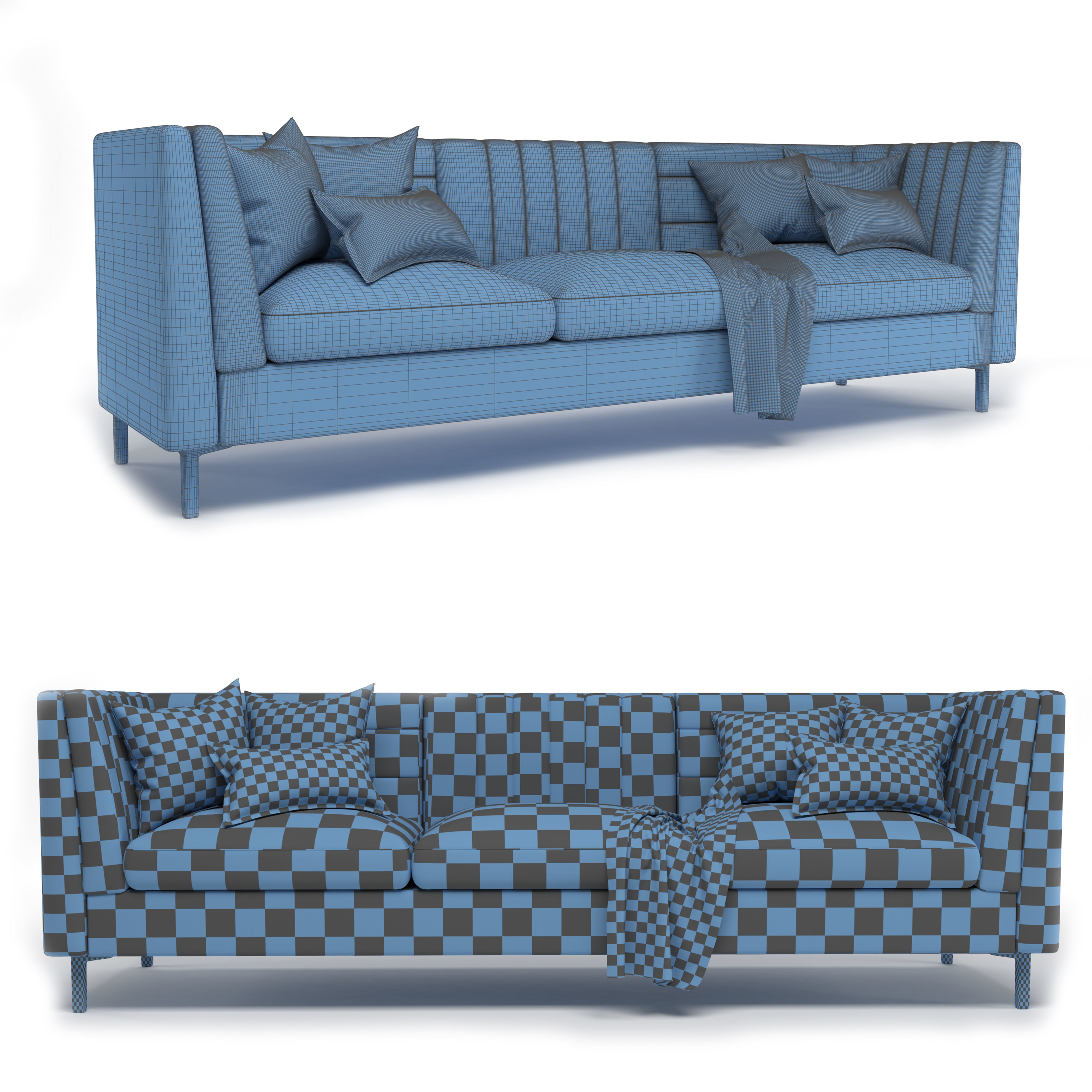 performance velvet sofa 3D model_3