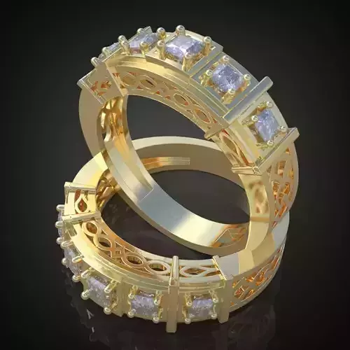 Ring 3D model 0190 printable model11