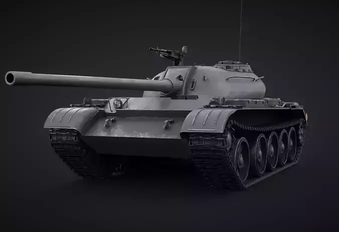 T-54 Game Ready Low-poly 3D model