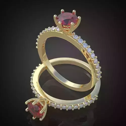 Ring 3D model 0195 printable model8