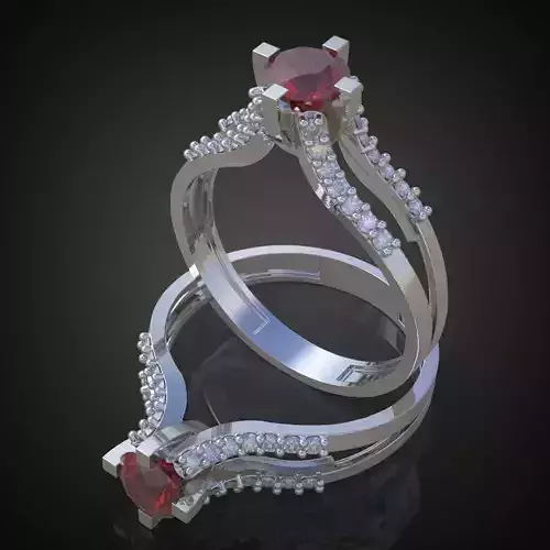 Ring 3D model 0198 printable model15