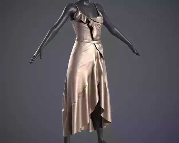 Party Dress with textures and source file