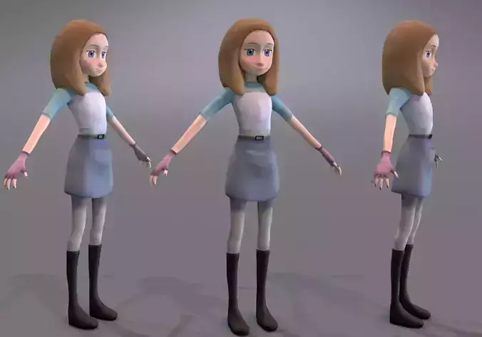 blond thin teen cartoon