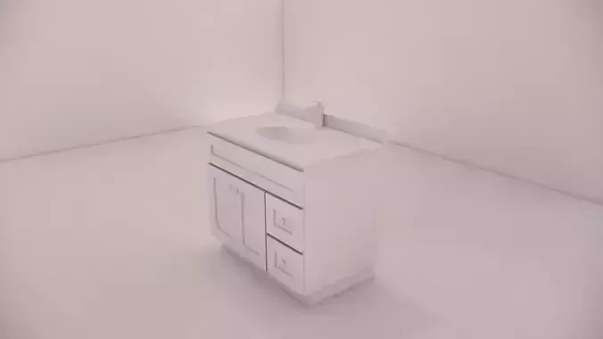 Vanity bathroom with marble top