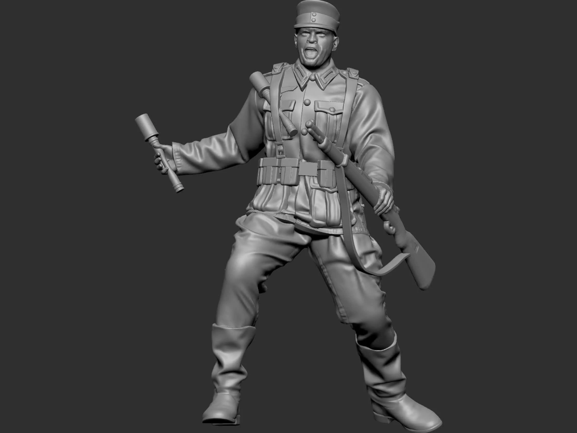 Soldier German ww2 5 3D print model