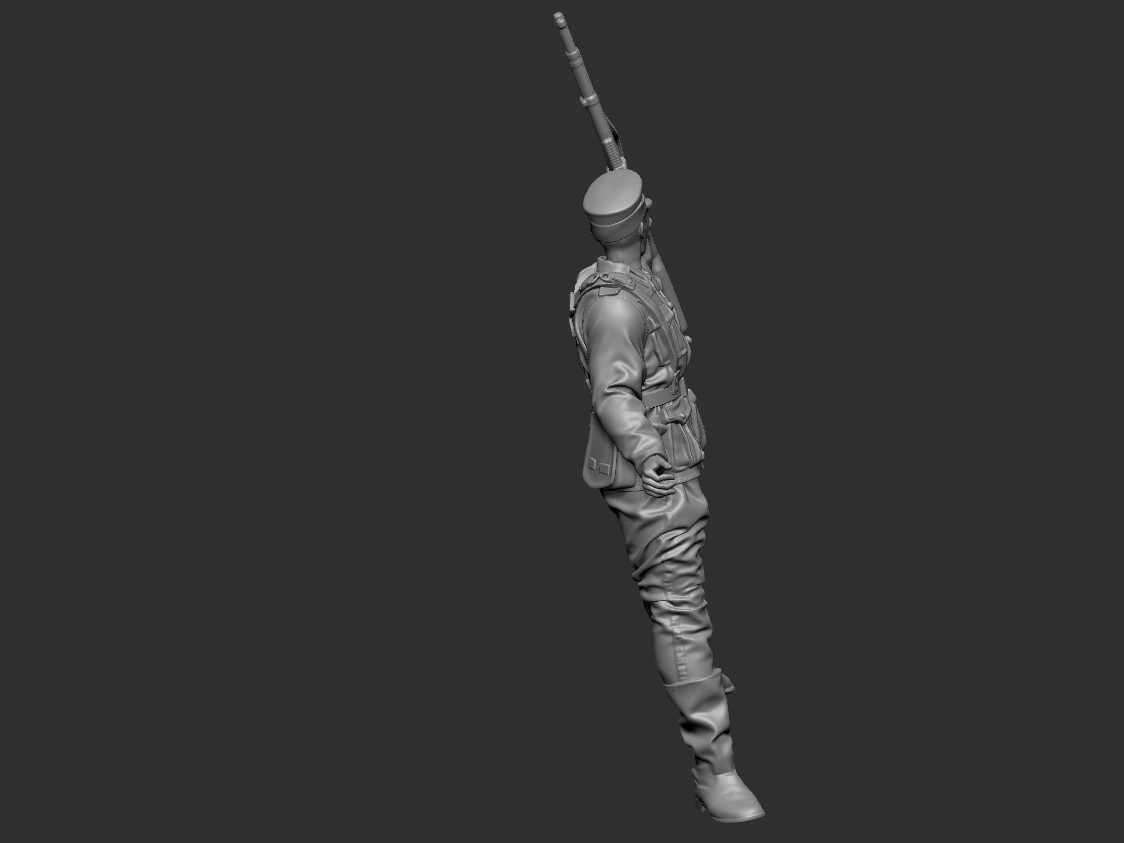 GermanSoldier  6  ww2 3D print model_13