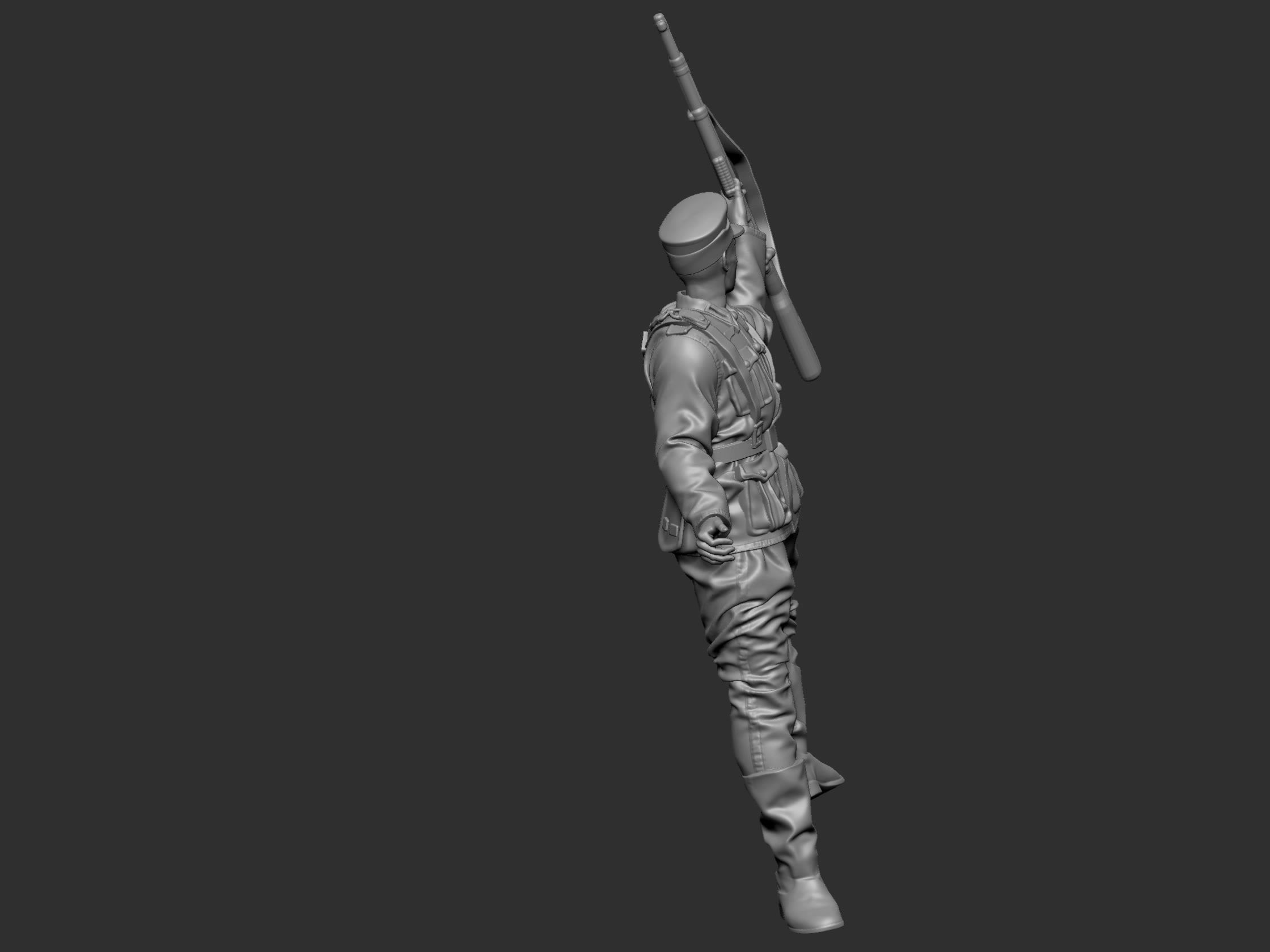 GermanSoldier  6  ww2 3D print model_12