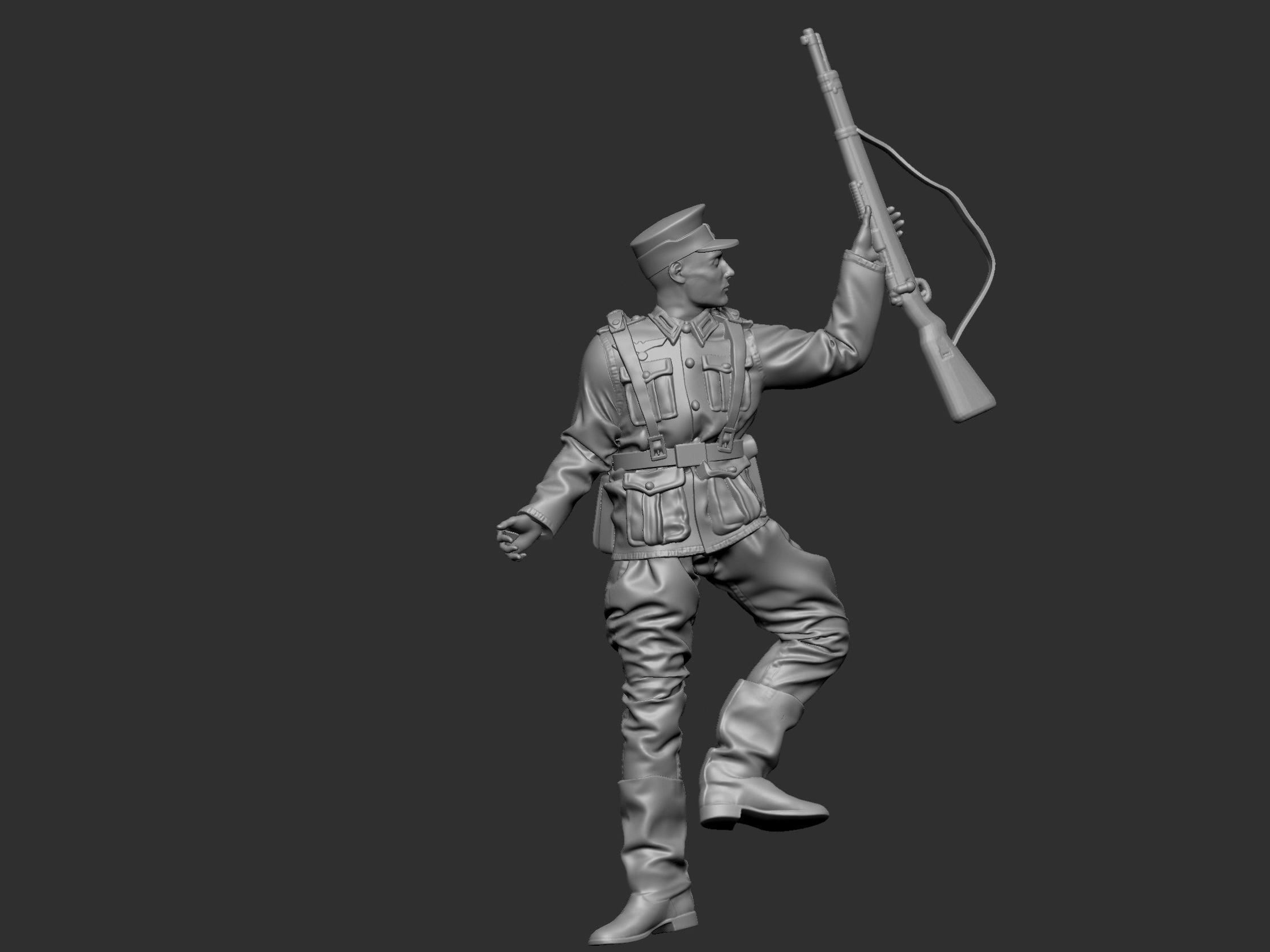 GermanSoldier  6  ww2 3D print model_5