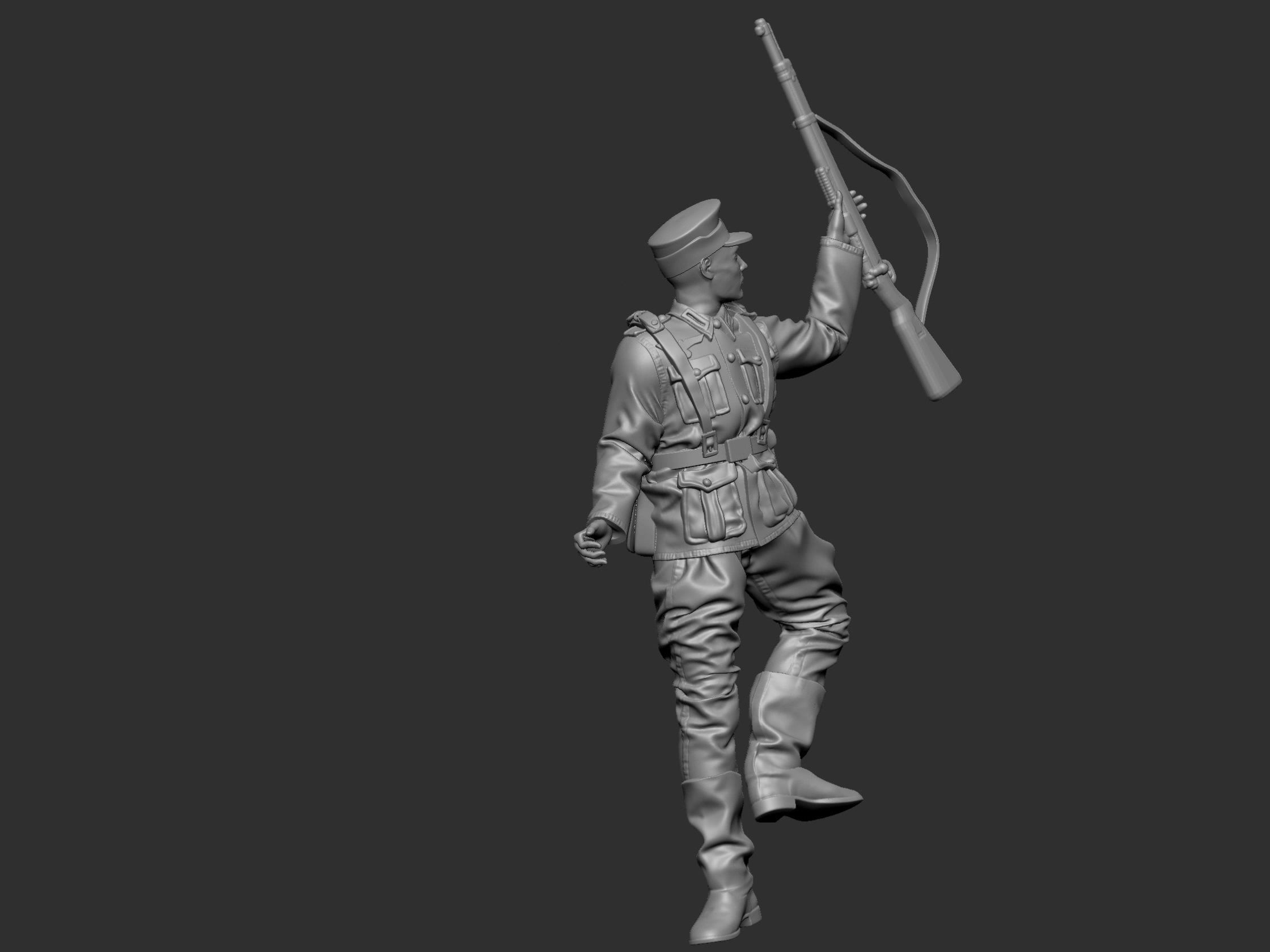 GermanSoldier  6  ww2 3D print model_8