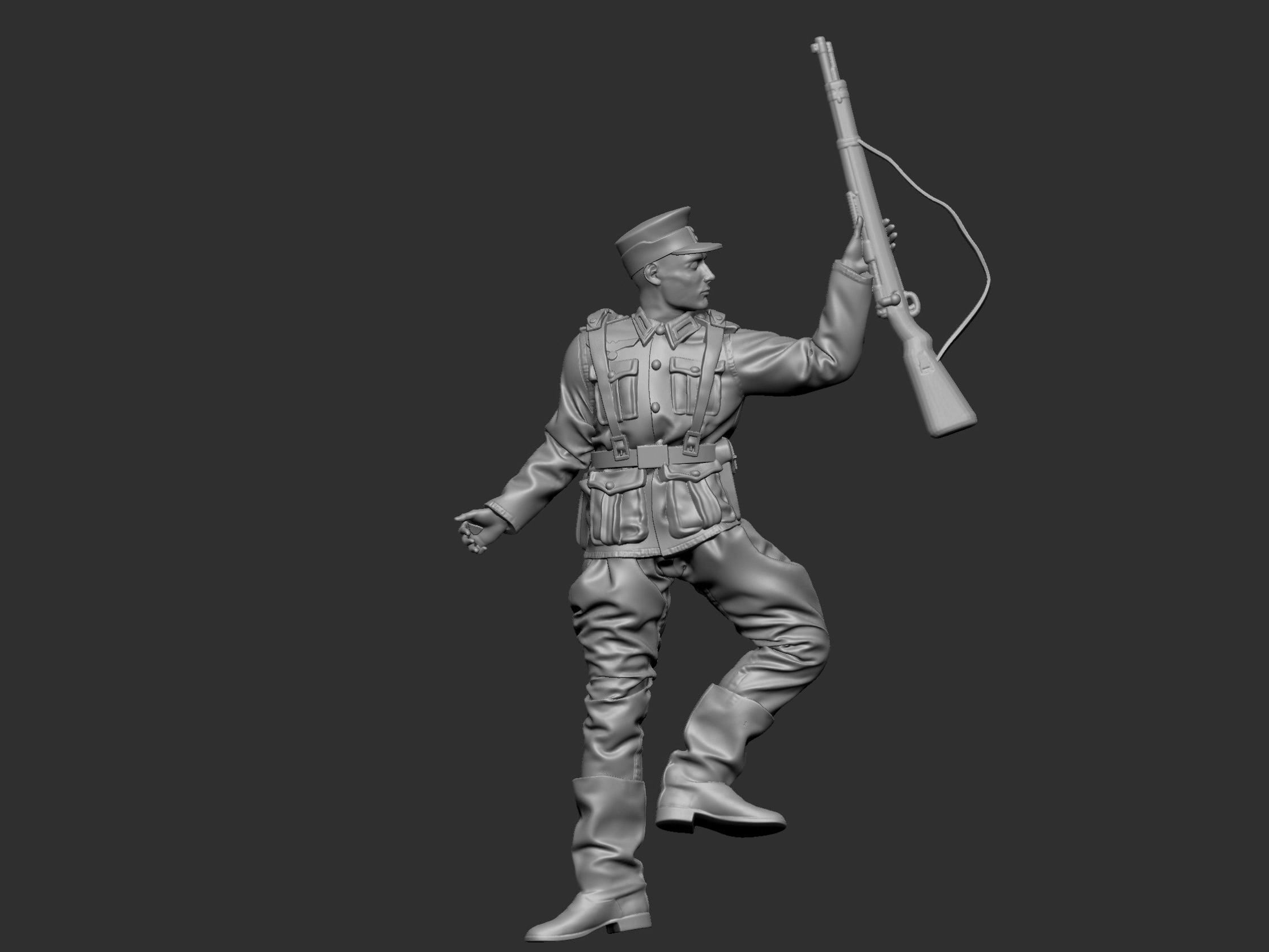 GermanSoldier  6  ww2 3D print model_3