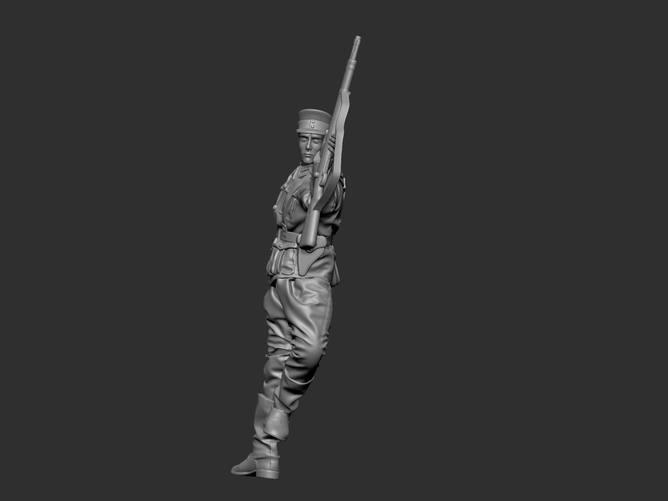 GermanSoldier  6  ww2 3D print model_34