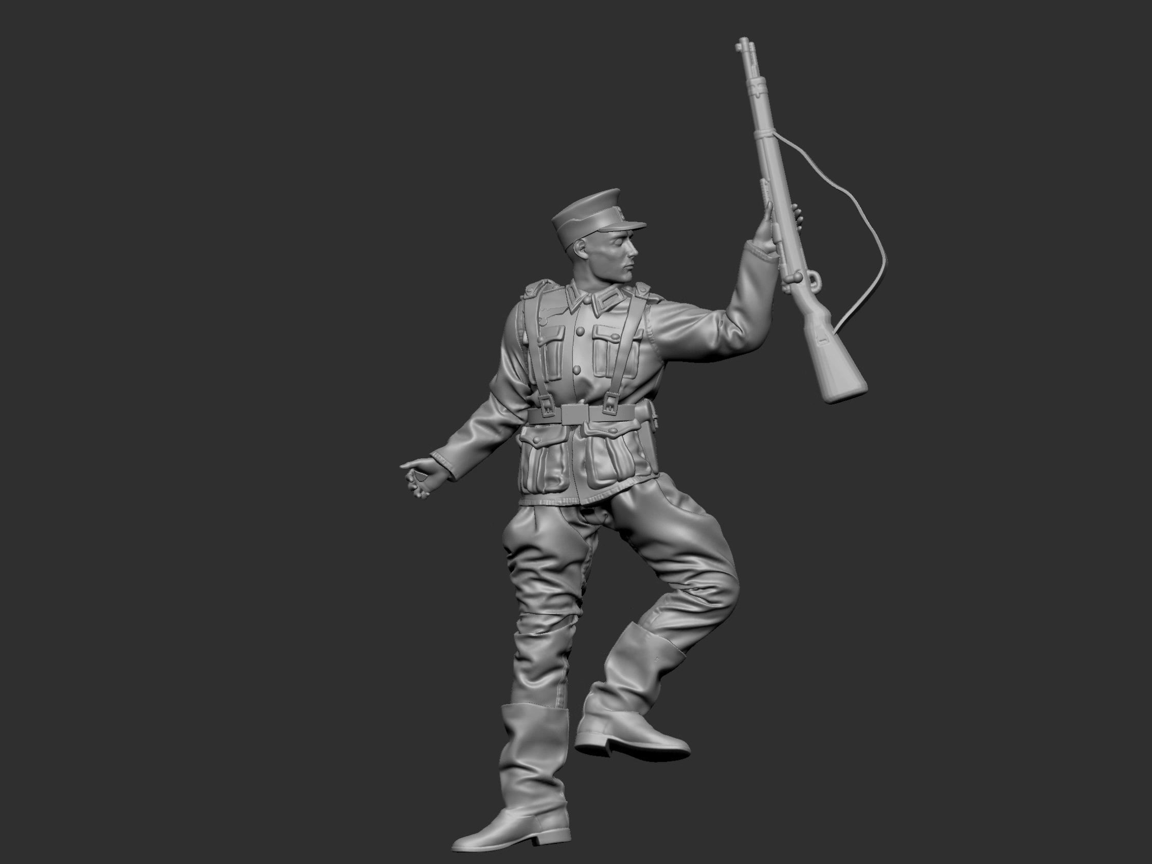 GermanSoldier  6  ww2 3D print model_2