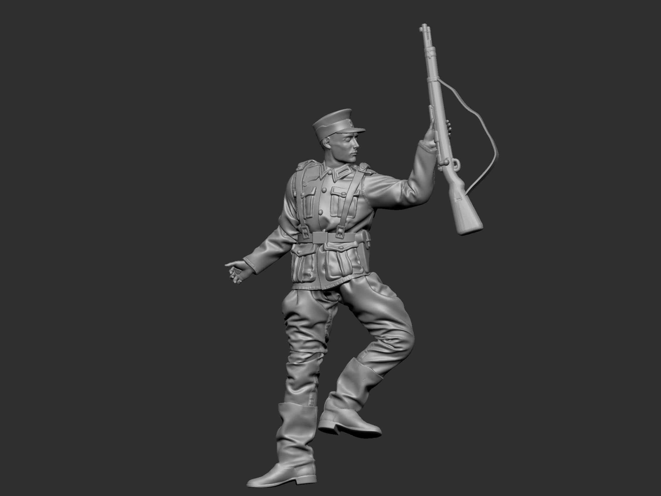 GermanSoldier  6  ww2 3D print model_1