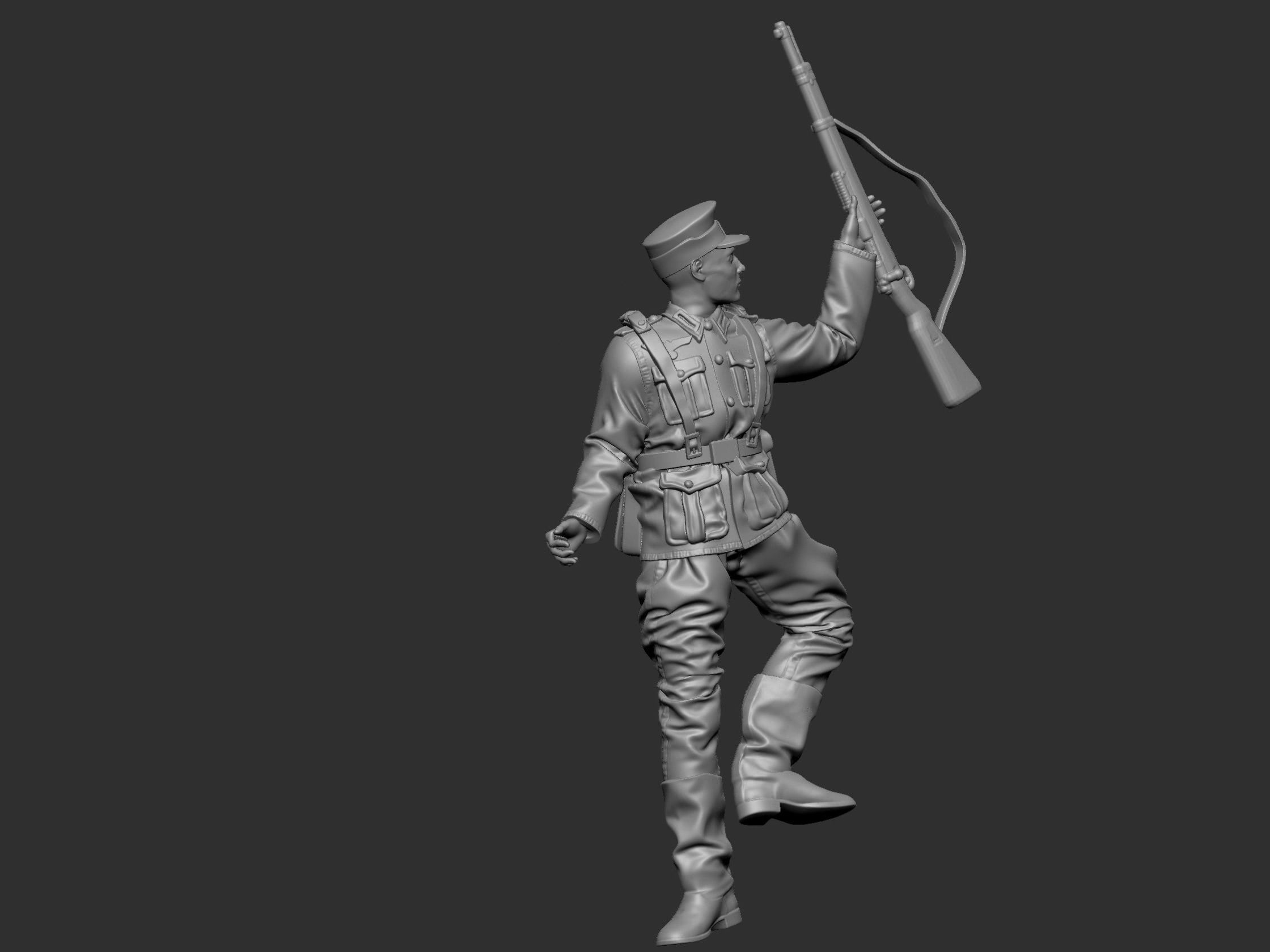 GermanSoldier  6  ww2 3D print model_7