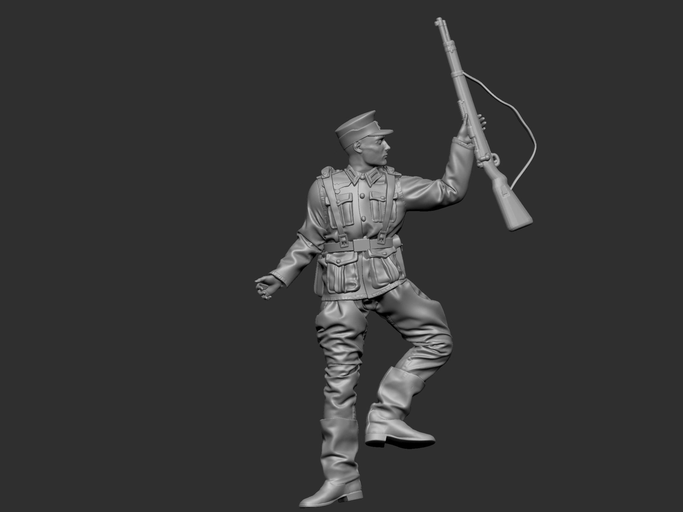 GermanSoldier  6  ww2 3D print model_4