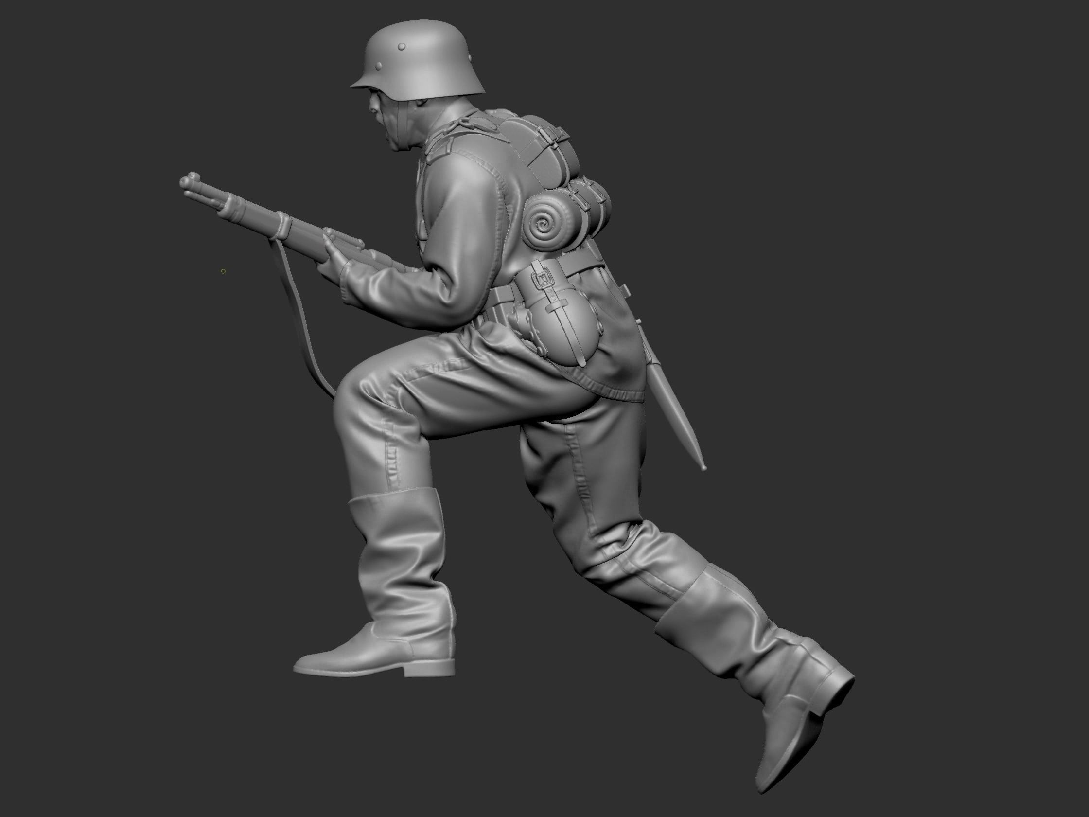 German Soldier 7 ww2 3D print model_55