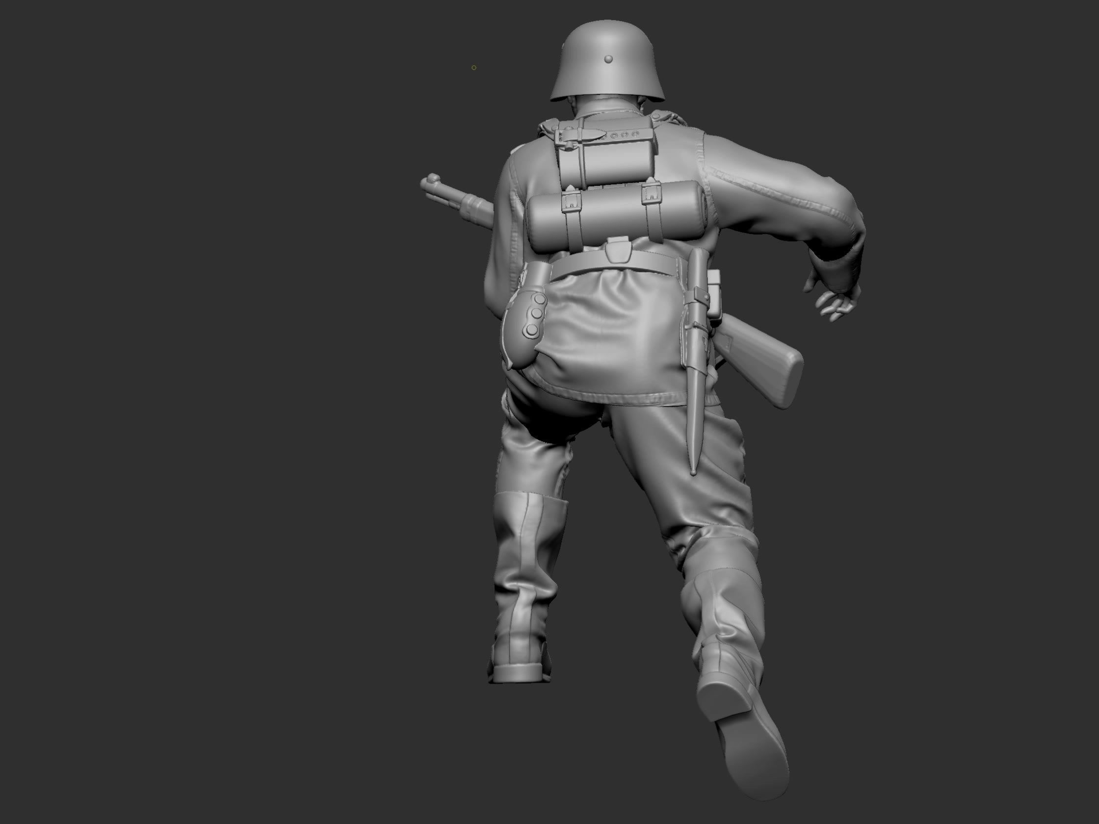 German Soldier 7 ww2 3D print model_41
