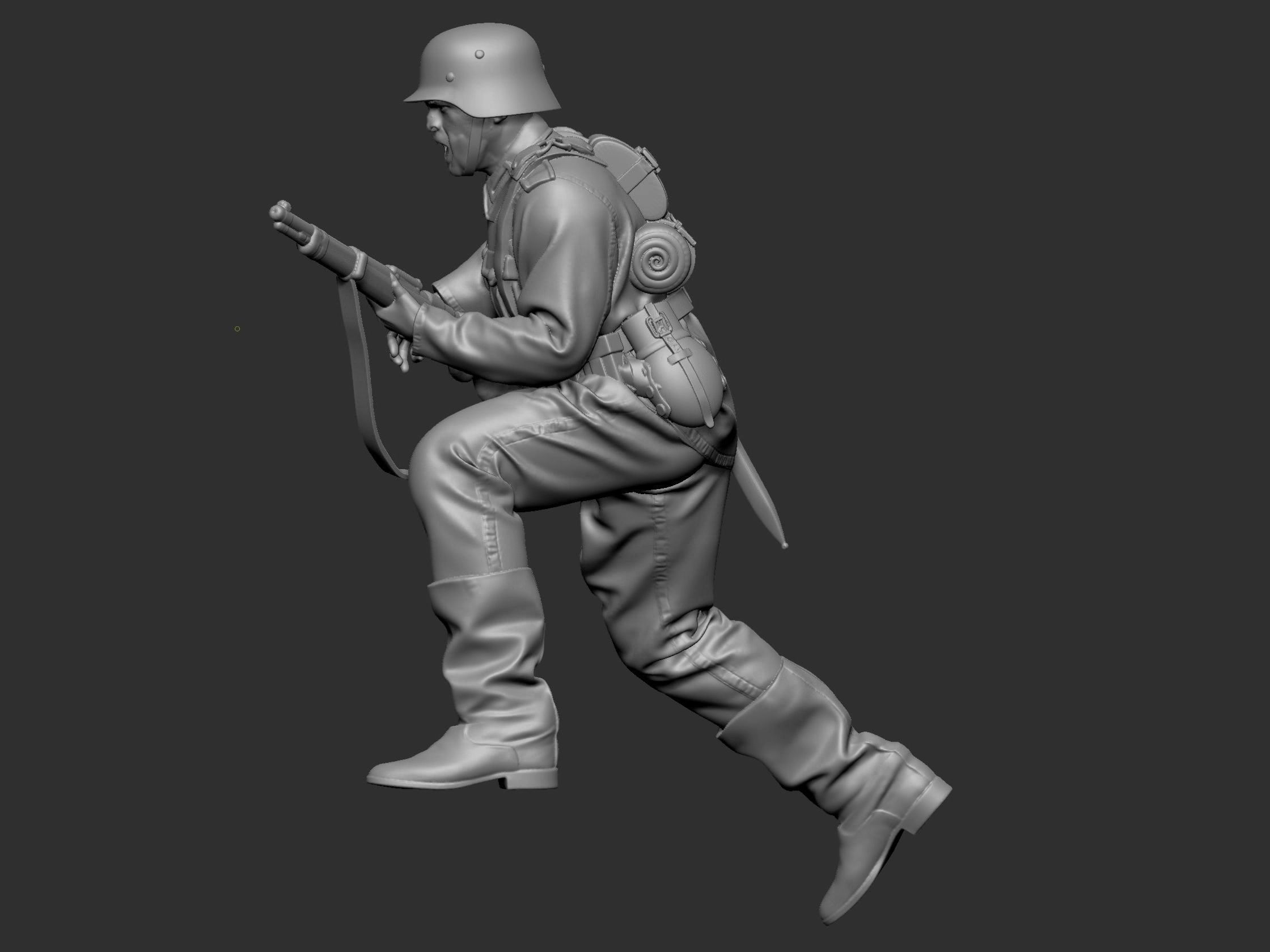 German Soldier 7 ww2 3D print model_49