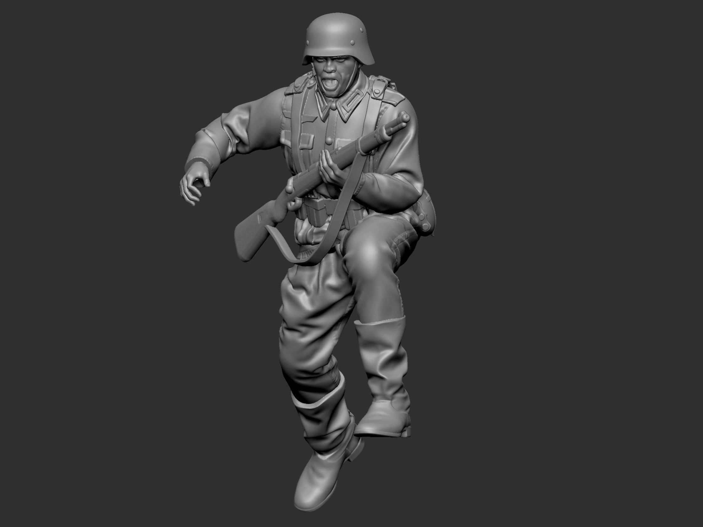 German Soldier 7 ww2 3D print model_65
