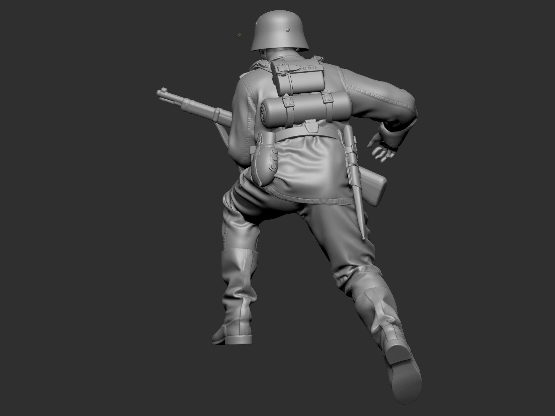 German Soldier 7 ww2 3D print model_46