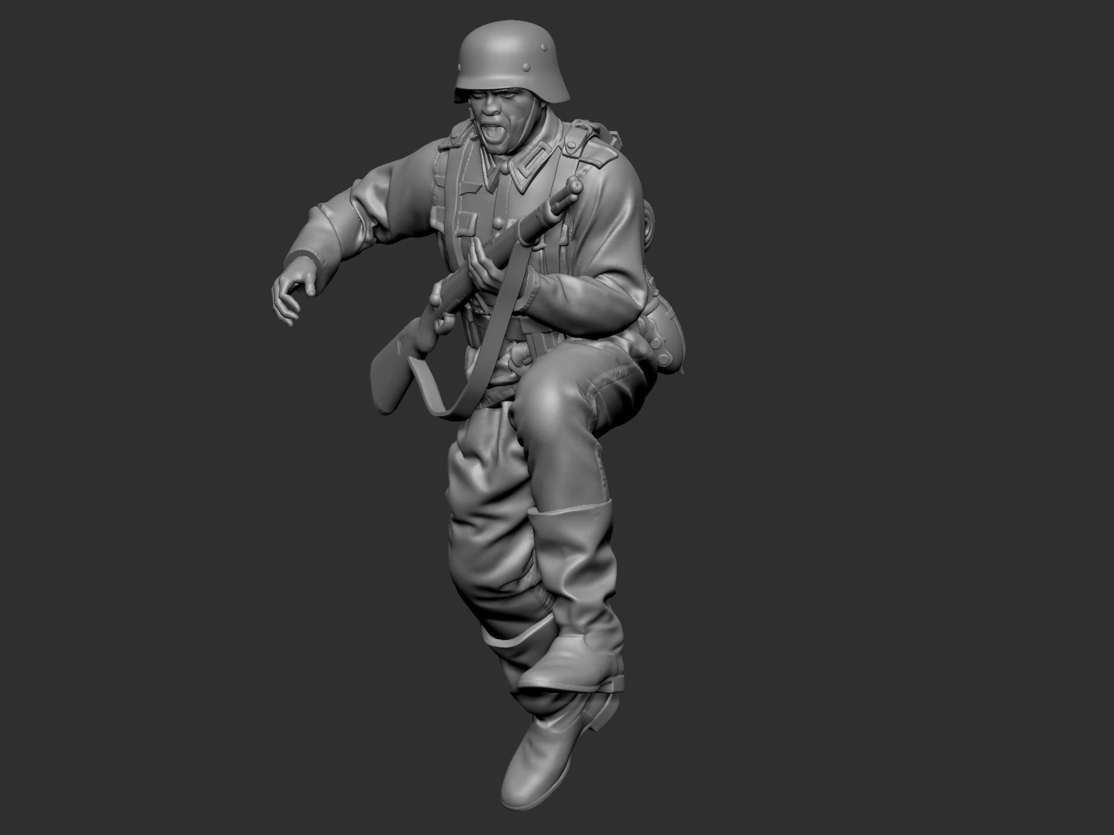 German Soldier 7 ww2 3D print model_66