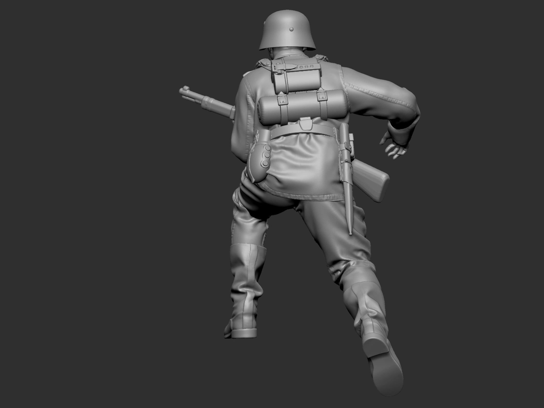 German Soldier 7 ww2 3D print model_20