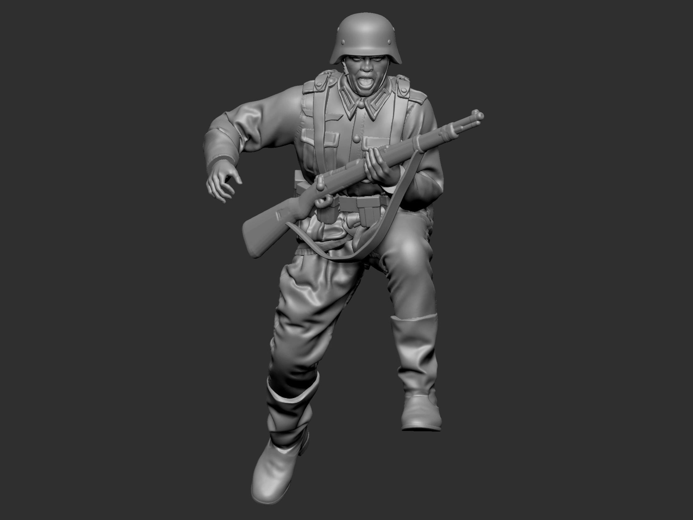 German Soldier 7 ww2 3D print model_71