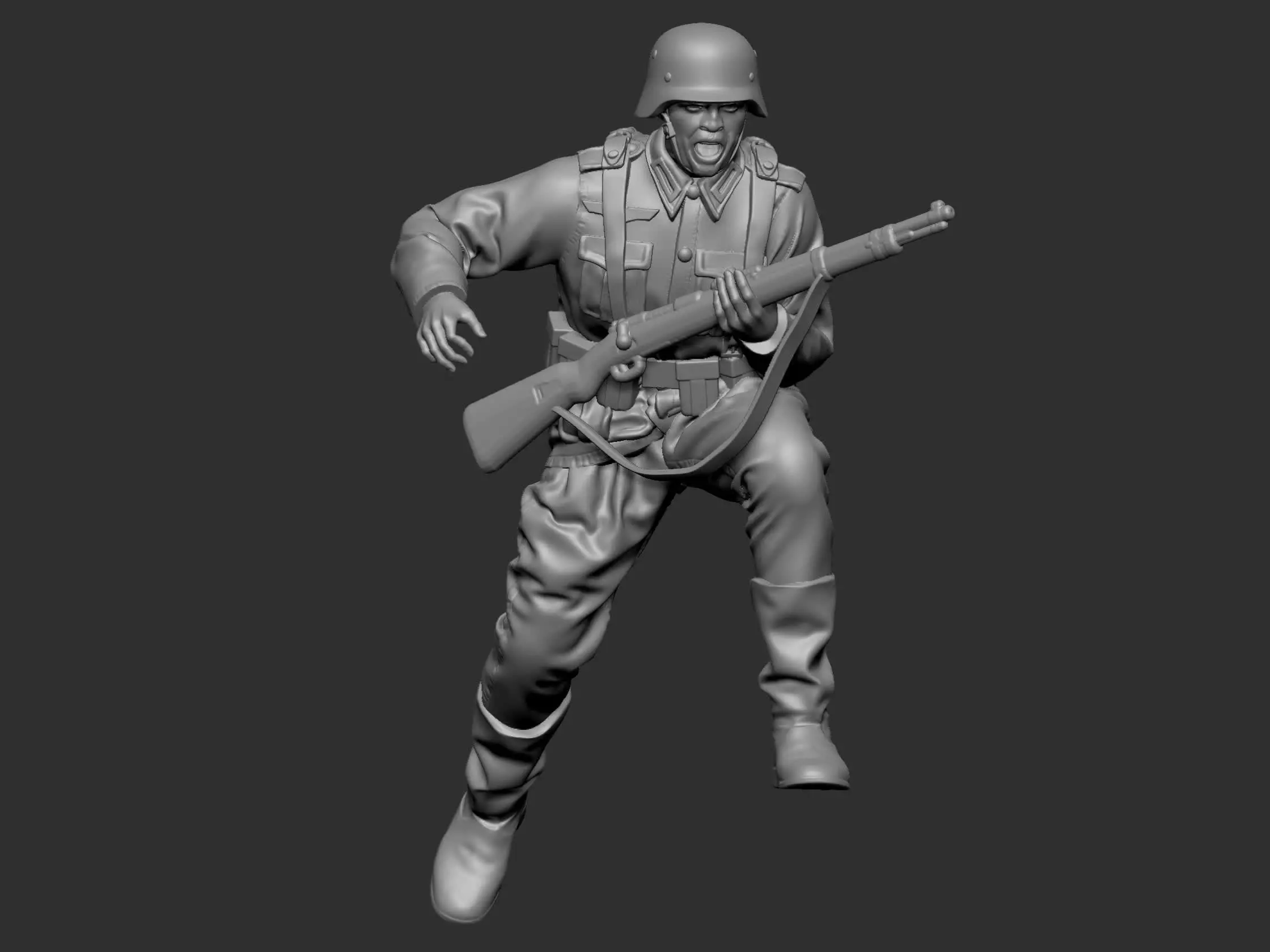 German Soldier 7 ww2 3D print model_0