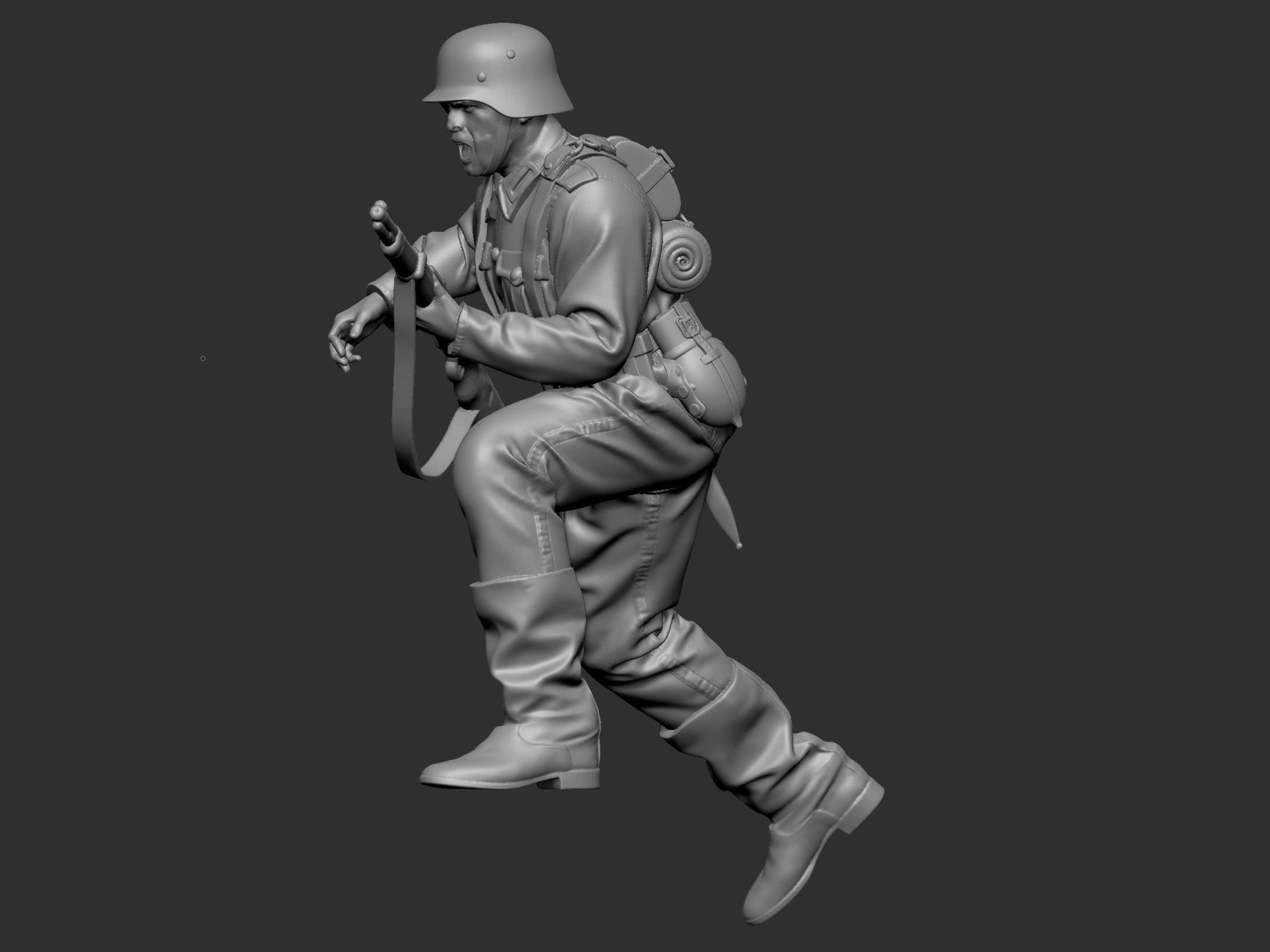 German Soldier 7 ww2 3D print model_53